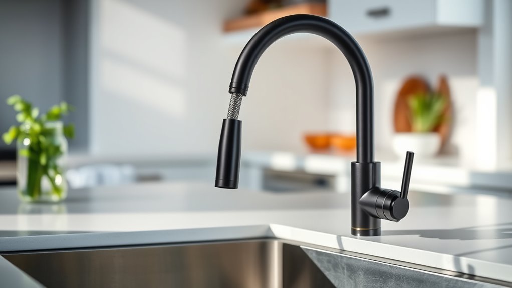 stylish flexible kitchen faucets