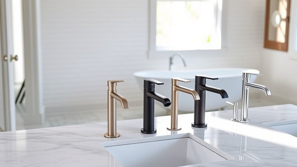 stylish floor mount faucets