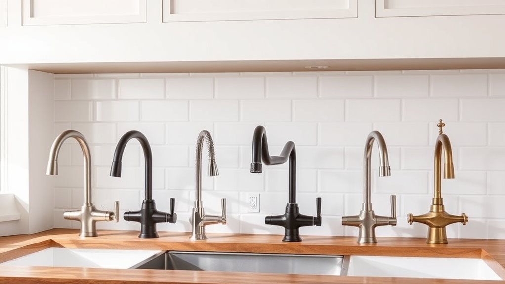 stylish functional farm sink faucets