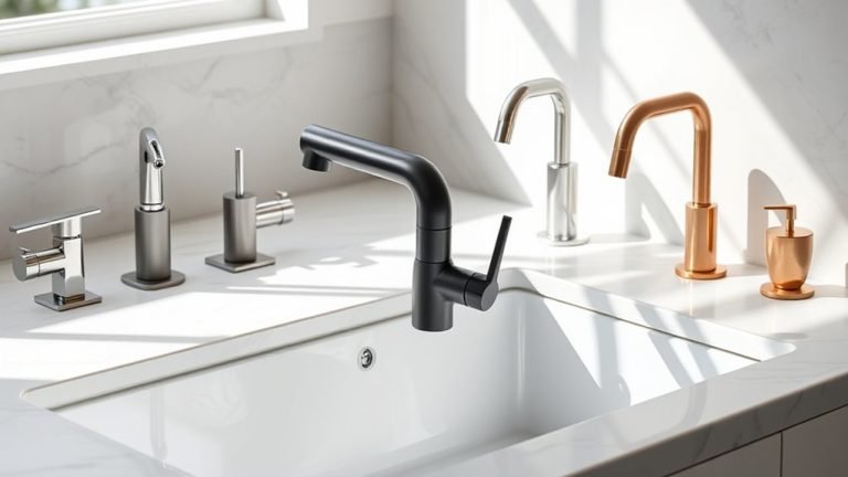 stylish kitchen faucet finishes