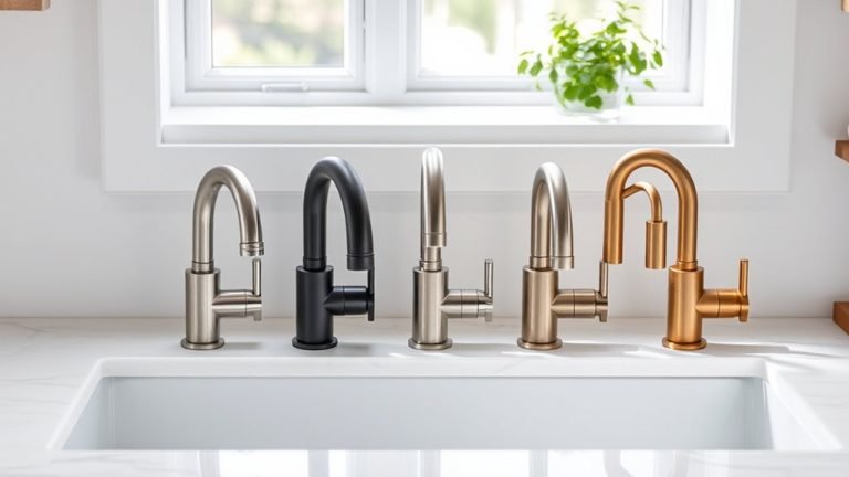 stylish kitchen faucet finishes