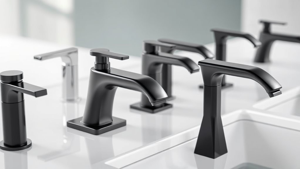 stylish one handle bathroom faucets