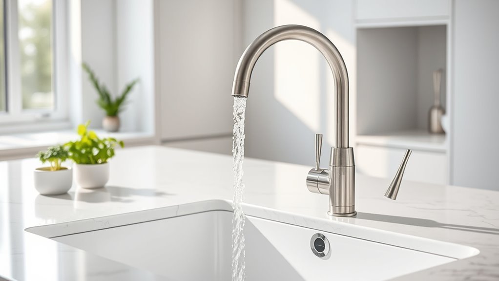 stylish touchless kitchen faucets