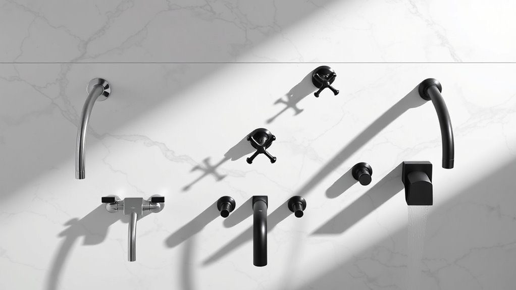 stylish wall mount faucets