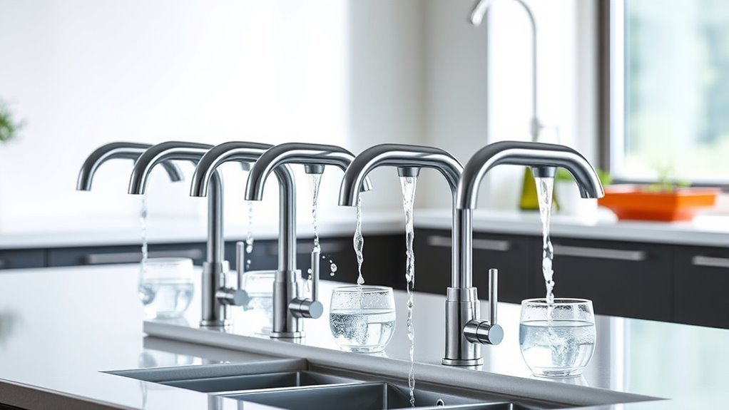 stylish water filter faucets