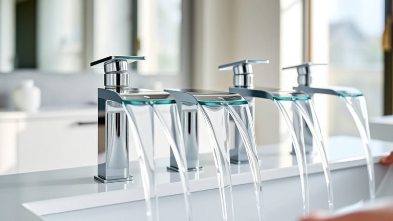 stylish waterfall sink faucets