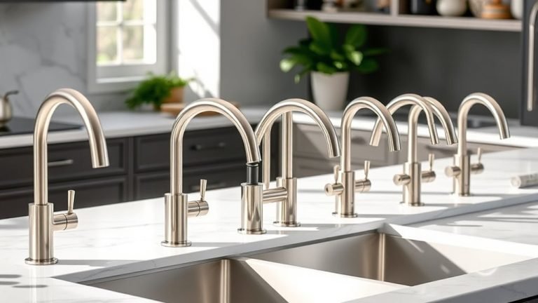 top brushed nickel kitchen faucets