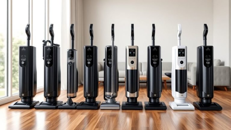 top central vacuum picks
