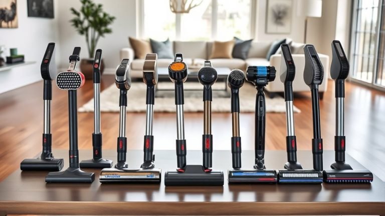 top central vacuum picks