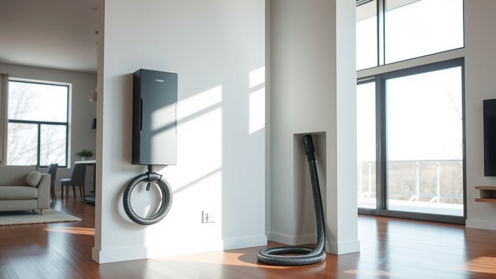 top central vacuum systems