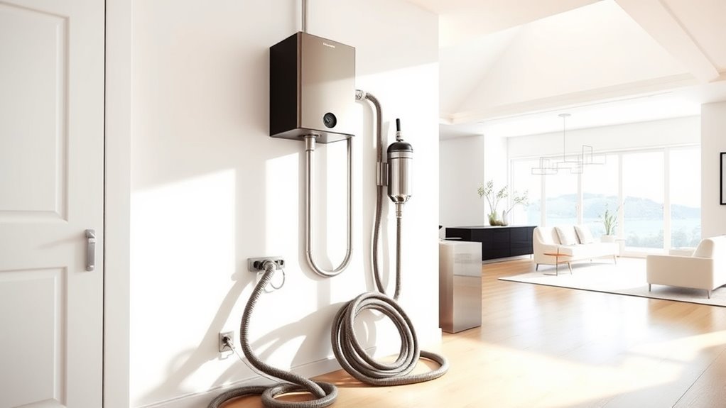 top central vacuum systems