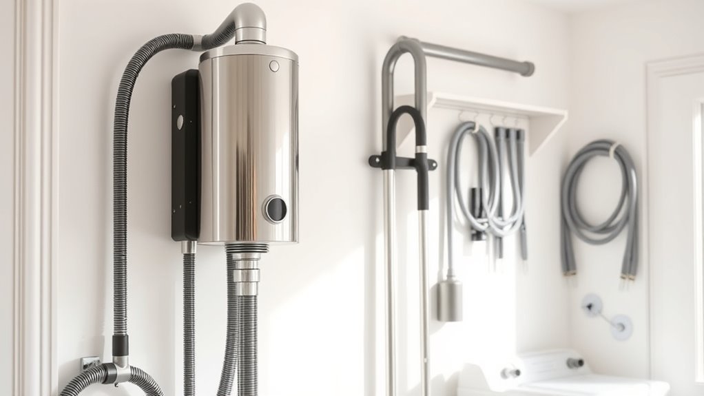 top central vacuum systems