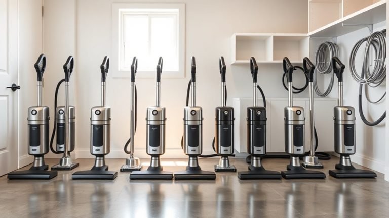 top central vacuum units