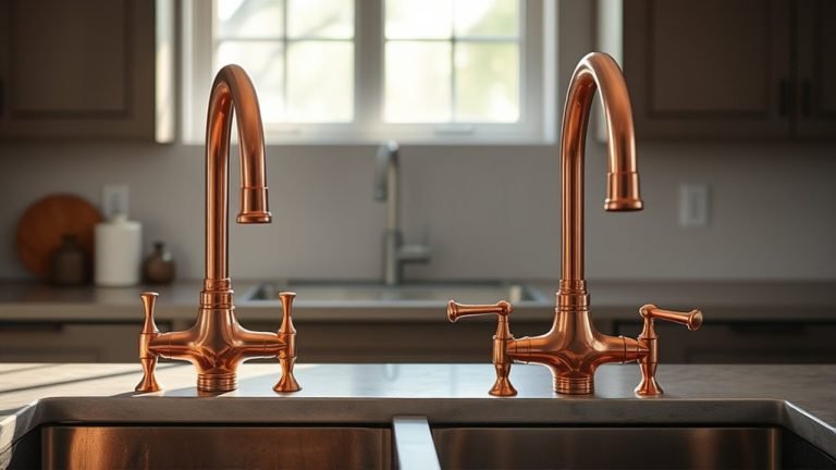 top copper sink faucets