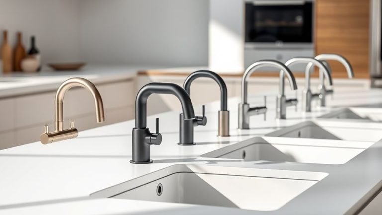 top d shaped sink faucets