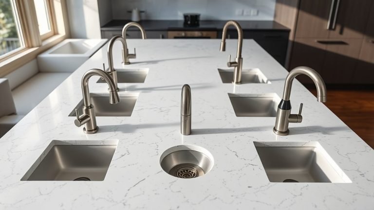 top faucet hole configurations