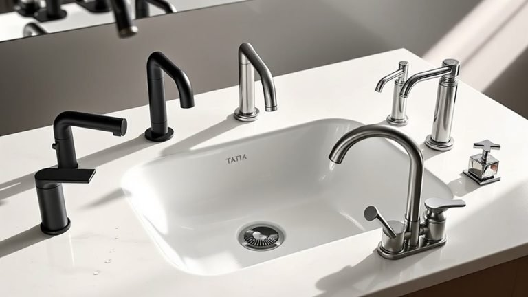 top faucets for offset sinks