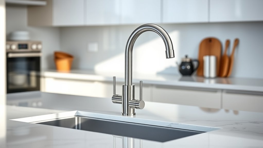 top faucets for quartz
