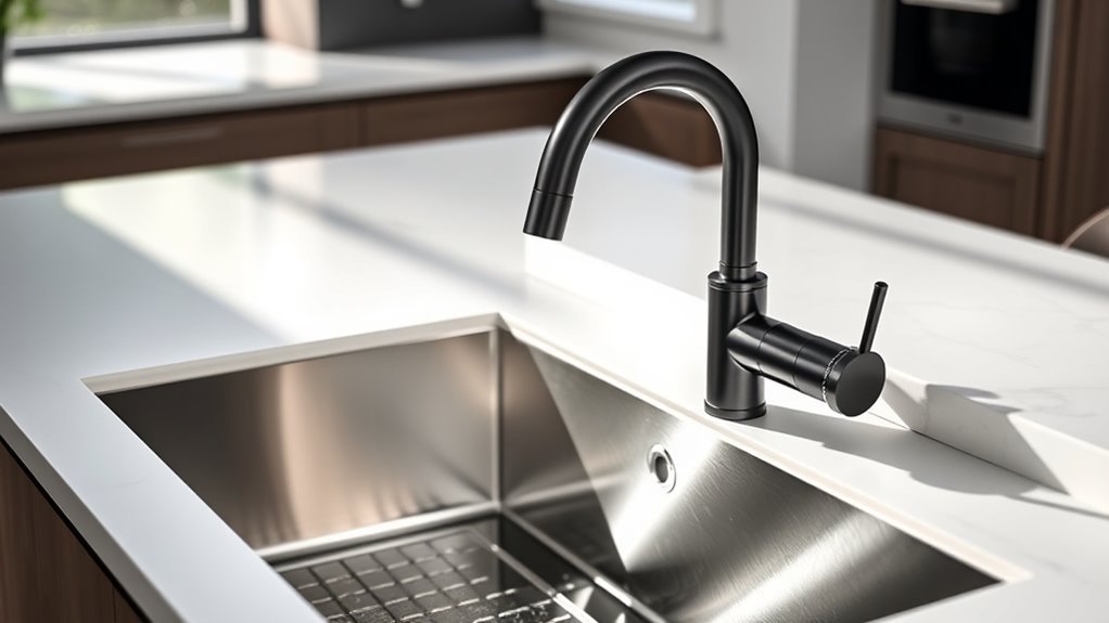 top faucets for shallow sinks