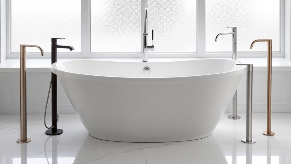 top floor mount faucets
