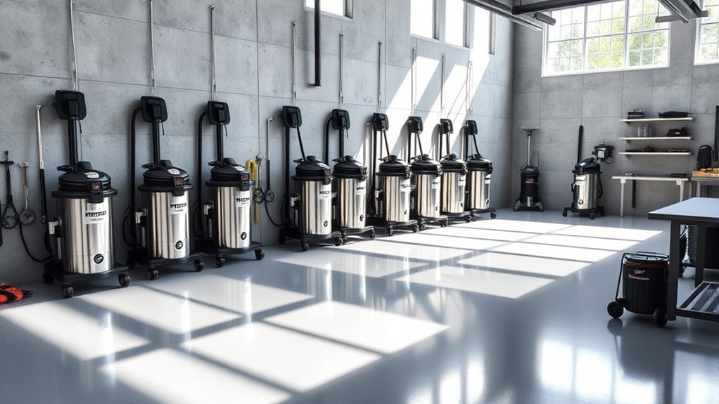 top garage vacuum systems