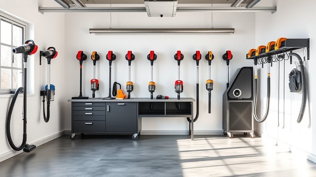 top garage wall vacuums
