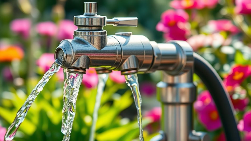 top garden faucet splitters
