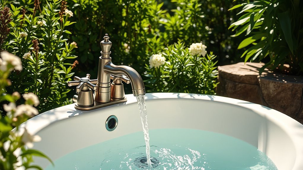 top garden tub faucets
