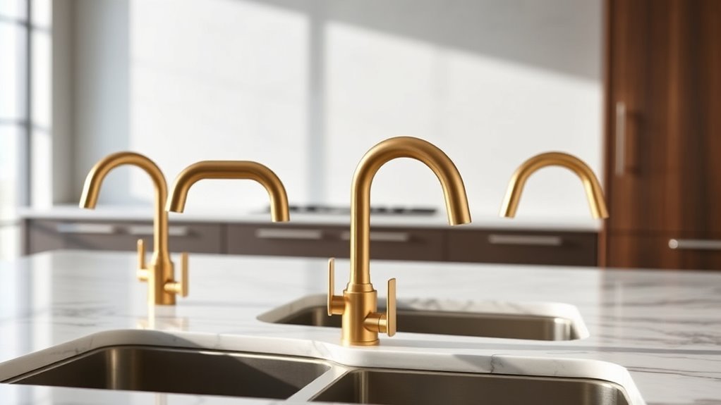 top gold touch faucets
