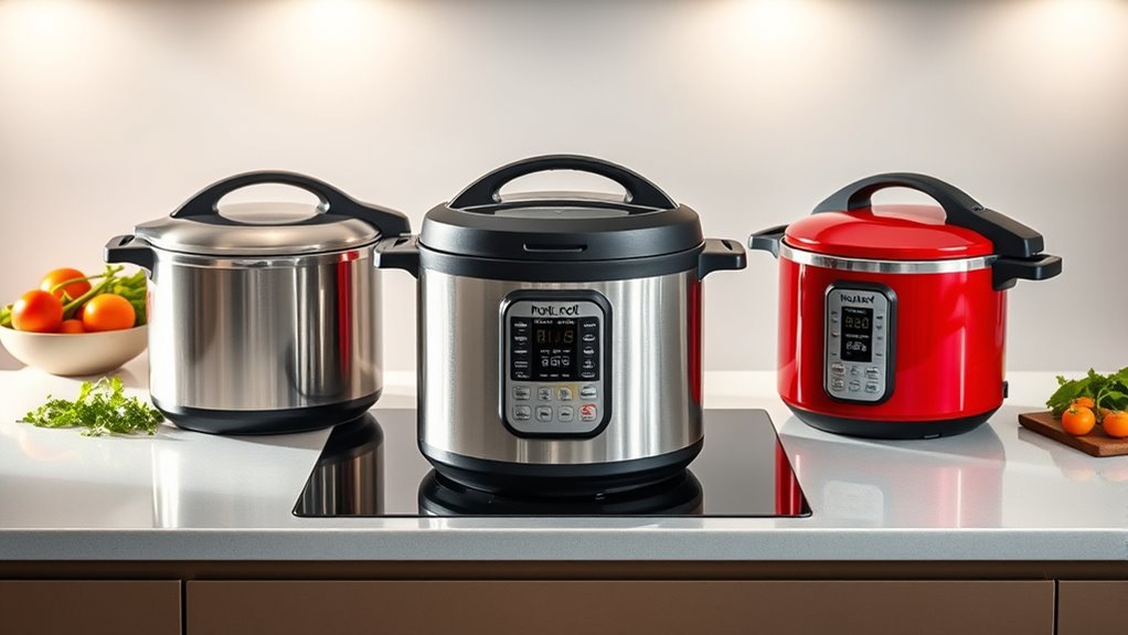 top induction pressure cookers