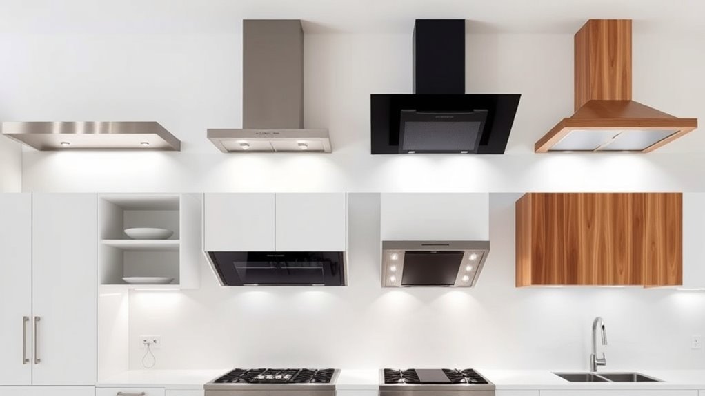 top integrated cooker hoods