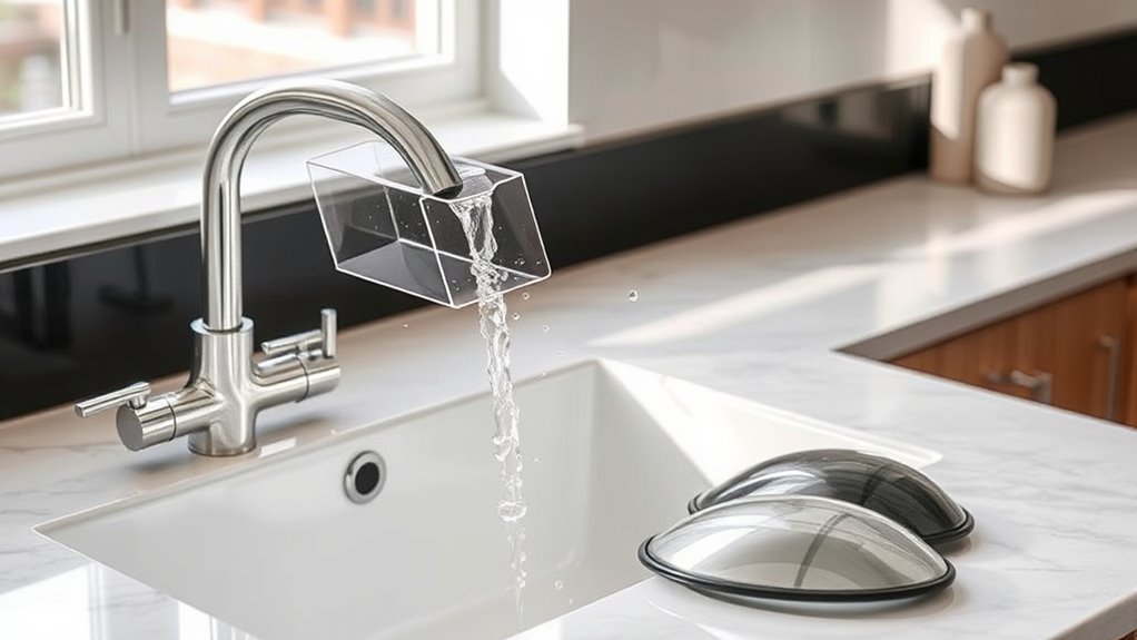 top kitchen faucet splash guards