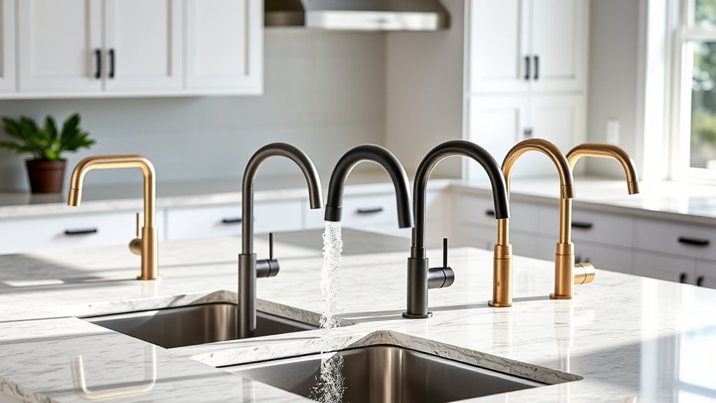 top kitchen island faucets