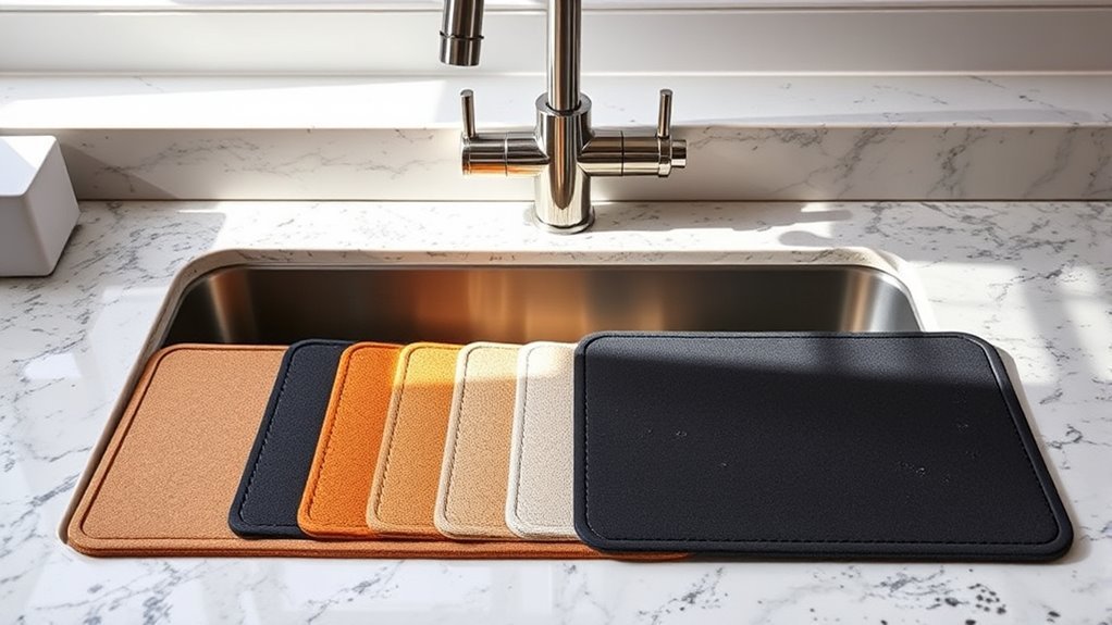 top kitchen sink mats