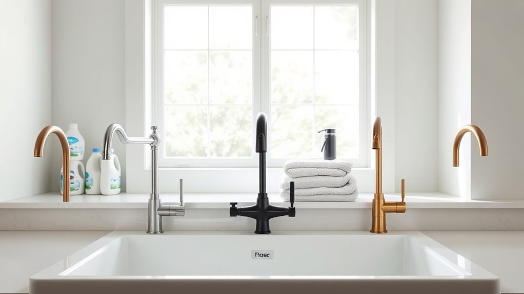 top laundry room faucets