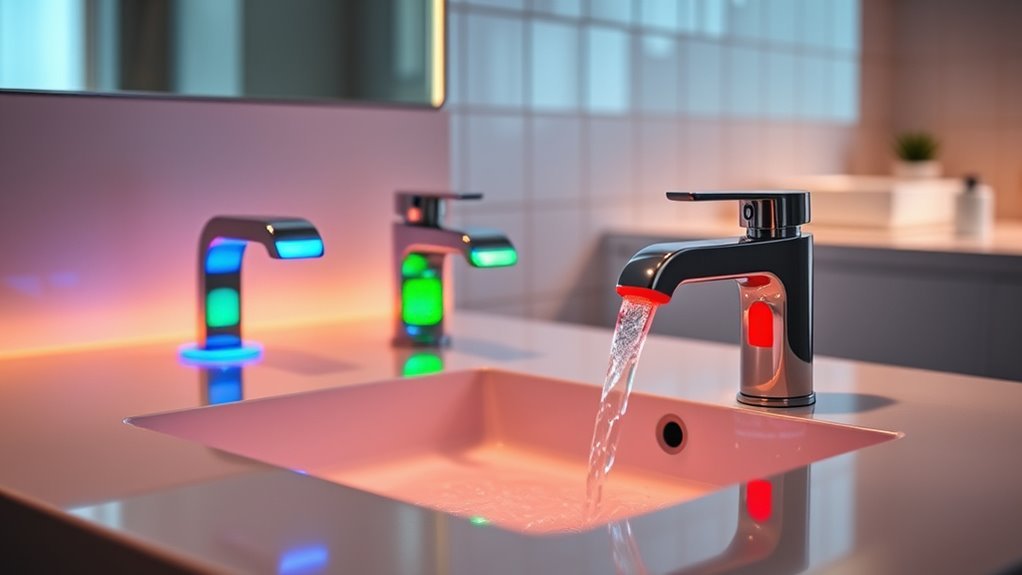 top led bathroom faucets