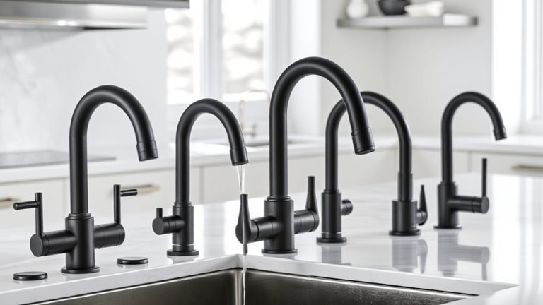 top matte black faucets