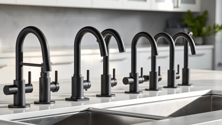 top matte black kitchen faucets