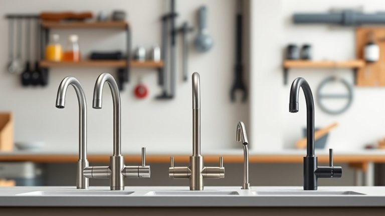 top metal sink faucets