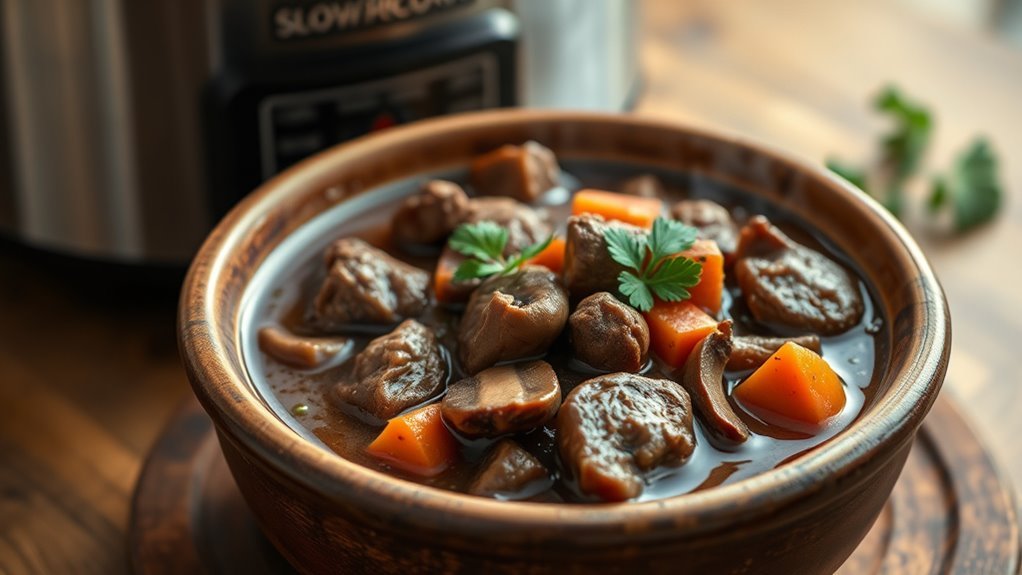 top mushroom beef stew