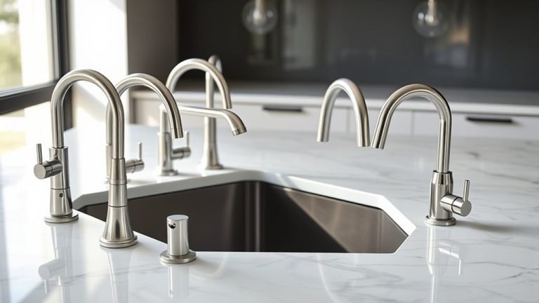 top offset sink faucets