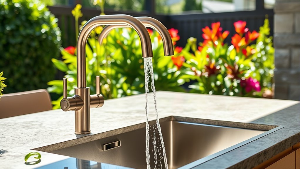 top outdoor kitchen faucets