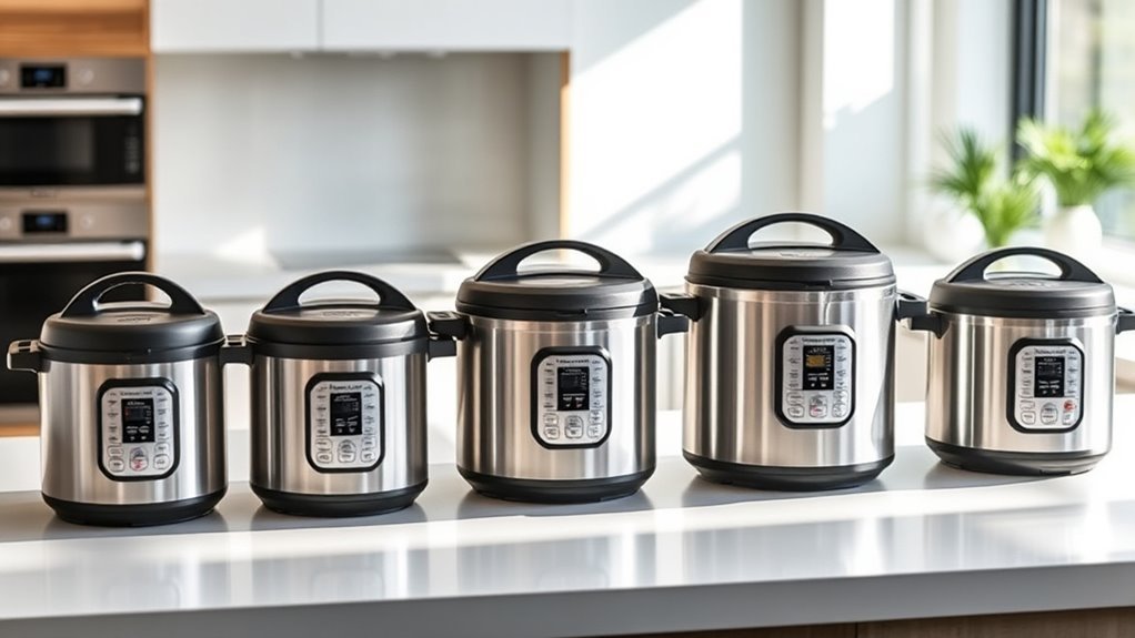 top pressure cooker sizes