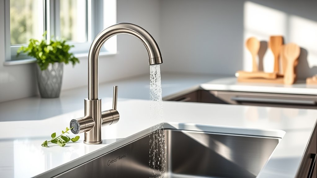 top pull out kitchen faucets