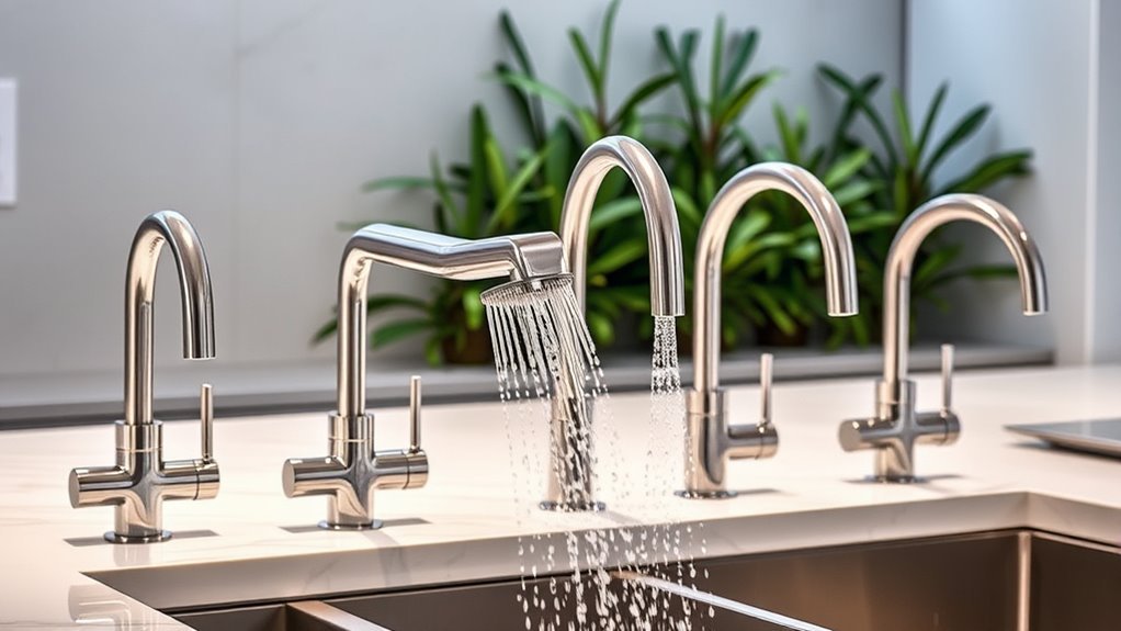 top pull out sprayer faucets