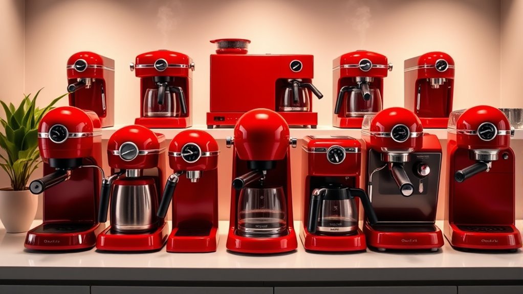 top red coffee makers