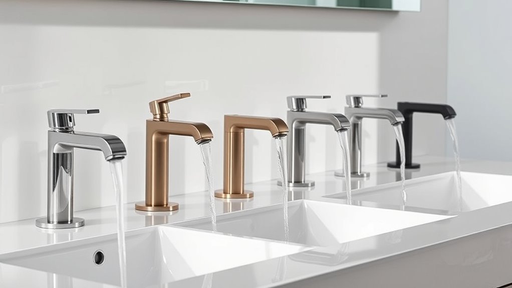 top shallow lavatory faucets