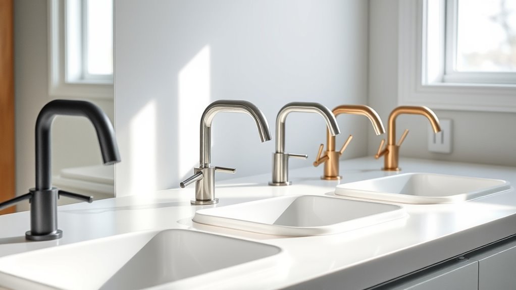 top shallow sink faucets