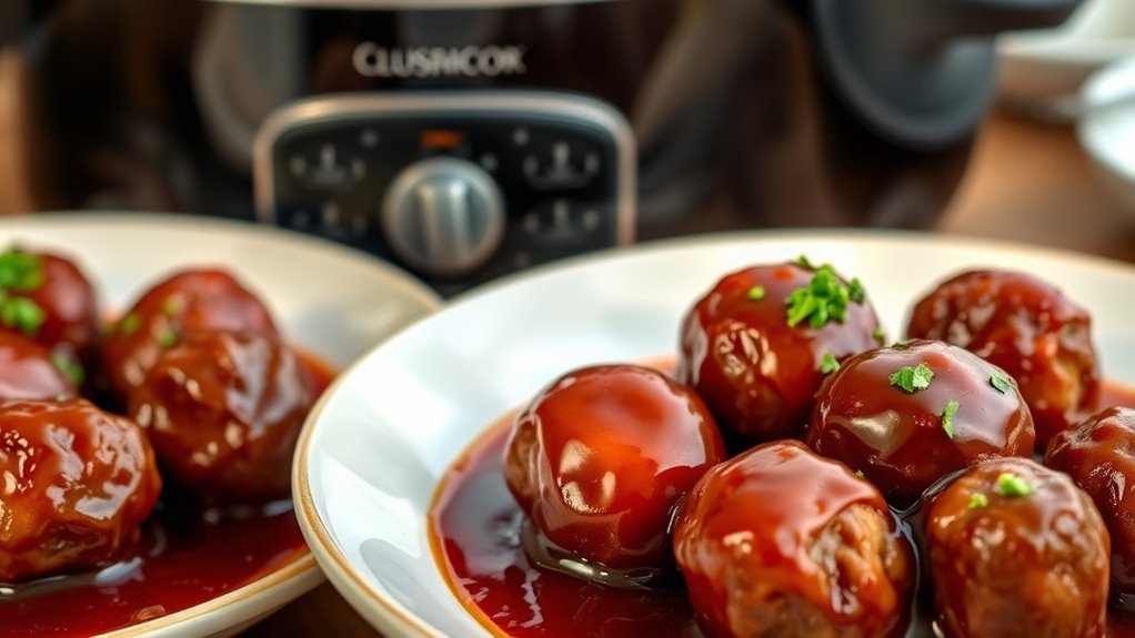 top slow cooker meatballs