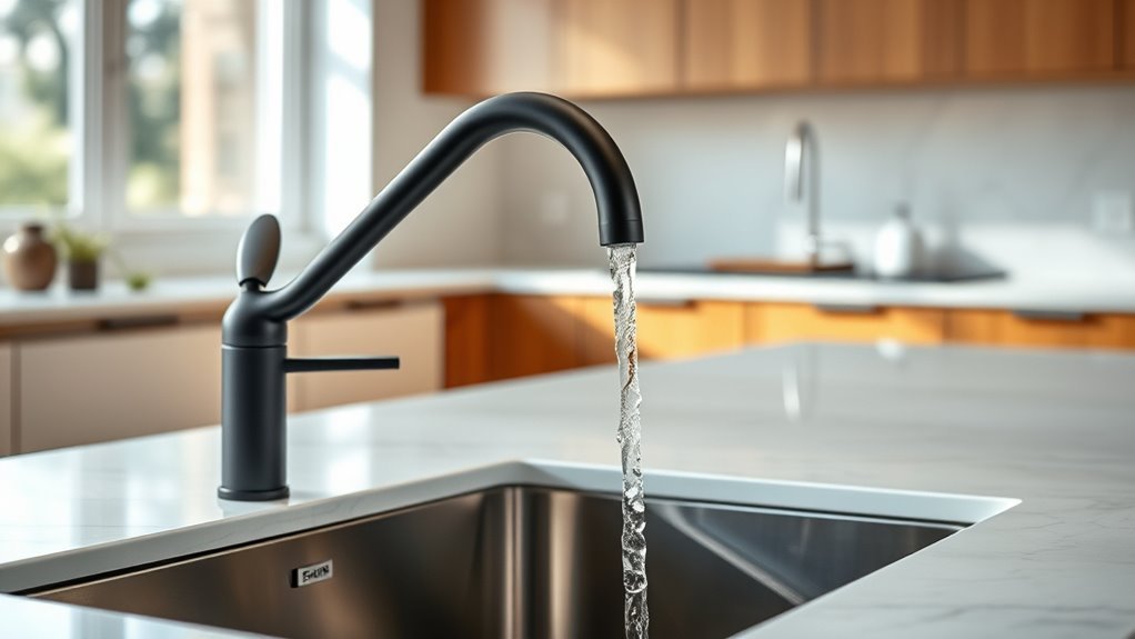top splash free kitchen faucets